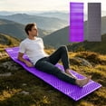 thumbnail image 3 of Foldable Waterproof Foam Camping Sleeping Pad, Insulated Non Slip Moisture Proof Backpacking Mat for Hiking Outdoor Adventures, Lightweight & Durable​, Purple, 3 of 6