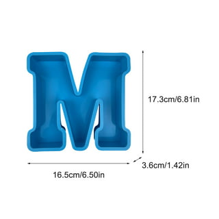 QIIBURR Resin Molds Silicone Large Epoxy Resin Molds Silicone Large  Alphabet Epoxy Resin Mould English Letter Silicone Mold Silicone Resin Molds  Letter Resin Molds 