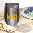 thumbnail image 2 of I Have a One Track Mind feat. a Train, Stainless Steel 12oz Wine Tumbler, 2 of 5