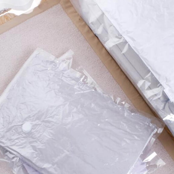 LITINKIMI 4Pcs Home Storage Vacuum Bags Breathable Pe and Pa Material for Clothing Blanket Organization