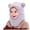 R342-Purple, variant on Kids Winter Fleece Hats Child Balaclava Ski Mask Windproof Warm Hat Cute Bear Ear for Boy Girl winter Face Mask,4-10 Y