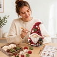 thumbnail image 4 of 3D Fabric Poke Art Kit, Diy Doll Craft Set ,No Sew Handmade Project For Adults Beginners, Christmas Winter Tabletop Decor, 4 of 4