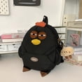 thumbnail image 6 of Jiibva Cartoon Large Capacity Chicken Nylon Backpack With Pendant Lightweight Bookbag Kawaii Hen Shape Bag, 6 of 7