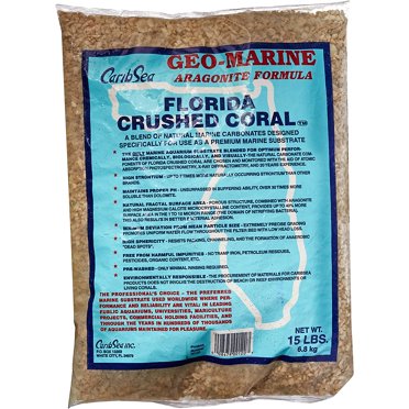 Carib Sea Florida Crushed Coral - 10 Lb Bag For Aquarium Substrate