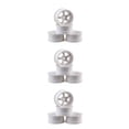 thumbnail image 3 of Shengyu 4 Pieces52mm Elastic *RC Car Tires Wheel Rims Hub Running Racing Drifting Tyres On-road Crawer Assembly Accessories Five Star/White 3Set, 3 of 6