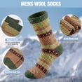 thumbnail image 5 of KOITHOT 5 Pairs Wool Socks for Men, Thick Soft Knit Vintage Boot Crew Socks, 5 of 6