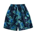 thumbnail image 3 of Zylanna Men's Casual Shorts, Printed 2025 New Style Elastic Waist Beach Vocation with Pockets Summer Short Pants for Man Green Size XL, 3 of 3