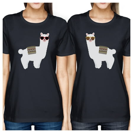 Llamas With Sunglasses Cute Best Friend Shirts Unique Birthday (Good Birthday Gifts For Girl Best Friend)
