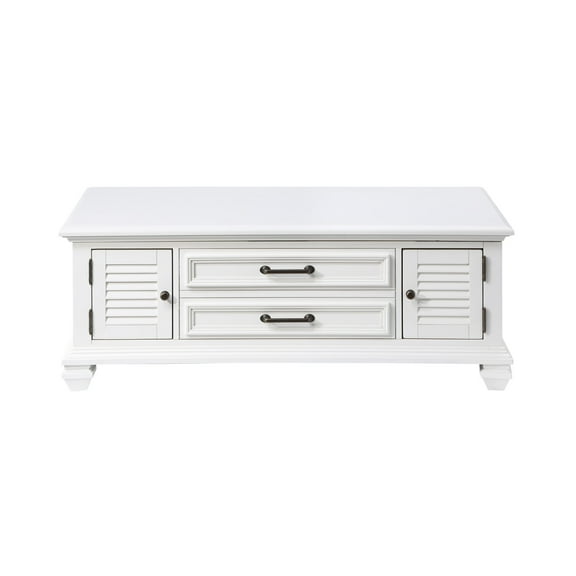 Steve Silver Charlestown Modern Farmhouse Soft White Lift-top Wood Coffee Table