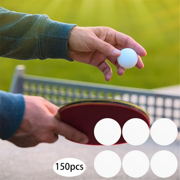 Noehoiugi Ensemble de 150 Balles de Tennis de Table Réutilisables pour l'Entraînement, Balles en Plastique Durables et Lavables pour l'Entraînement et les Jeux Intérieurs