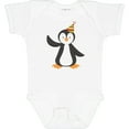 thumbnail image 3 of Inktastic Cute Penguin, Penguin With Party Hat Boys or Girls Baby Bodysuit, 3 of 5