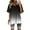 Black, variant on Aloohaidyvio Tops for Women,Women Fashion V-Neck Blouse Short Sleeve Tops Shorts Casual Suit Sets