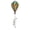 Cardinal, variant on In the Breeze 0984 — Red Poppies Hot Air Balloon Spinner — Outdoor Hanging Wind Spinner Decoration