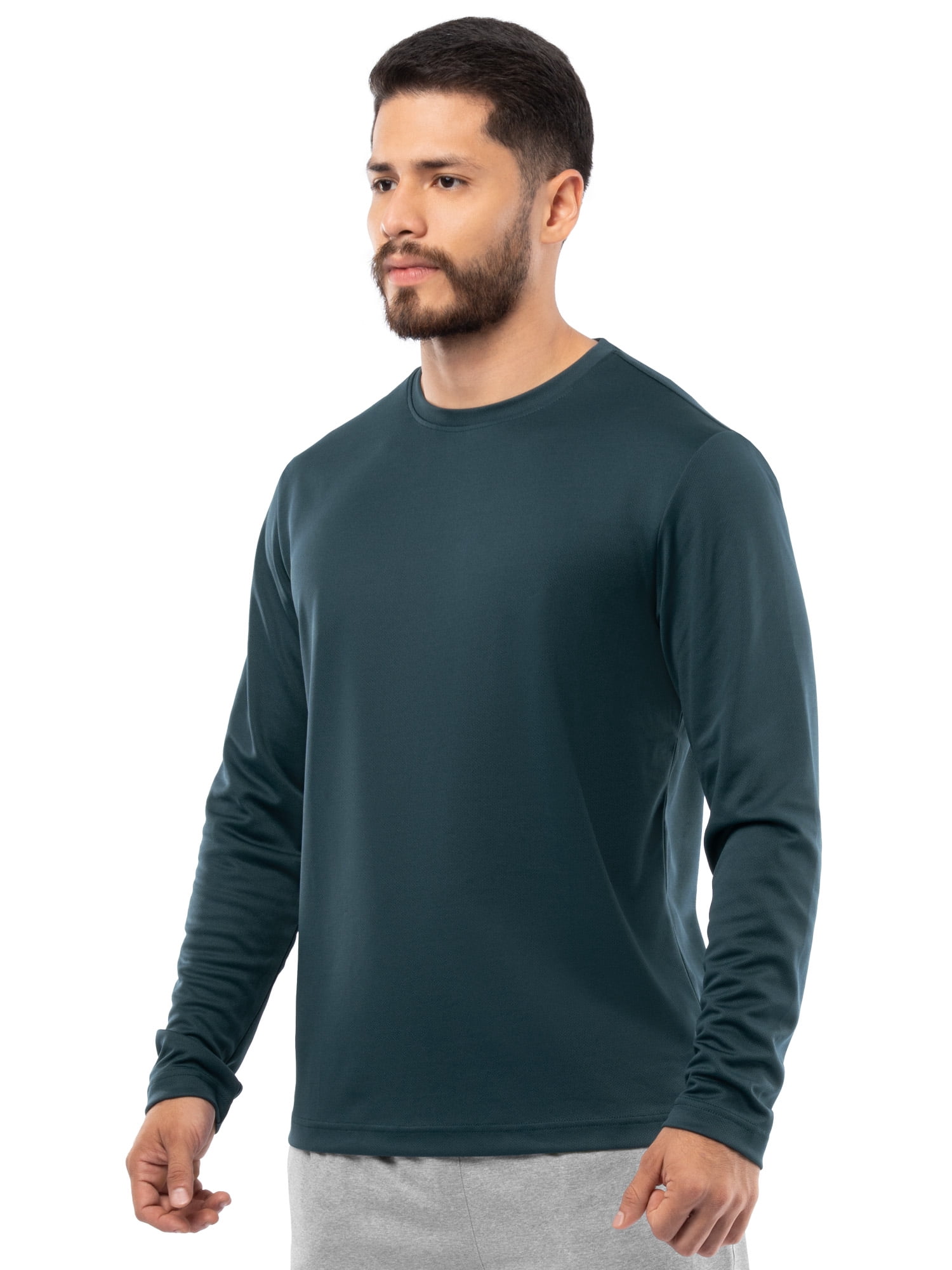 Athletic Works Men's Core Active Long Sleeve T-Shirt, Sizes S-5XL