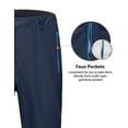 thumbnail image 4 of Little Donkey Andy Men's Rain Pants Waterproof Overpants Lightweight Windproof Outdoor Trousers for Hiking Golf Fishing Blue XXL, 4 of 7