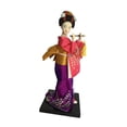thumbnail image 2 of Muñeca de geisha japonesa con kimono, figura de geisha, escultura de 9 pulgadas, centro de mesa. Estilo C, 2 of 9