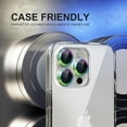 thumbnail image 5 of Dteck Camera Lens Protector for iPhone 16 Pro, Individual Metal Ring 9H Hardness HD Tempered Glass Camera Screen Protector Cover for iPhone 16 Pro,Multicolour, 5 of 5
