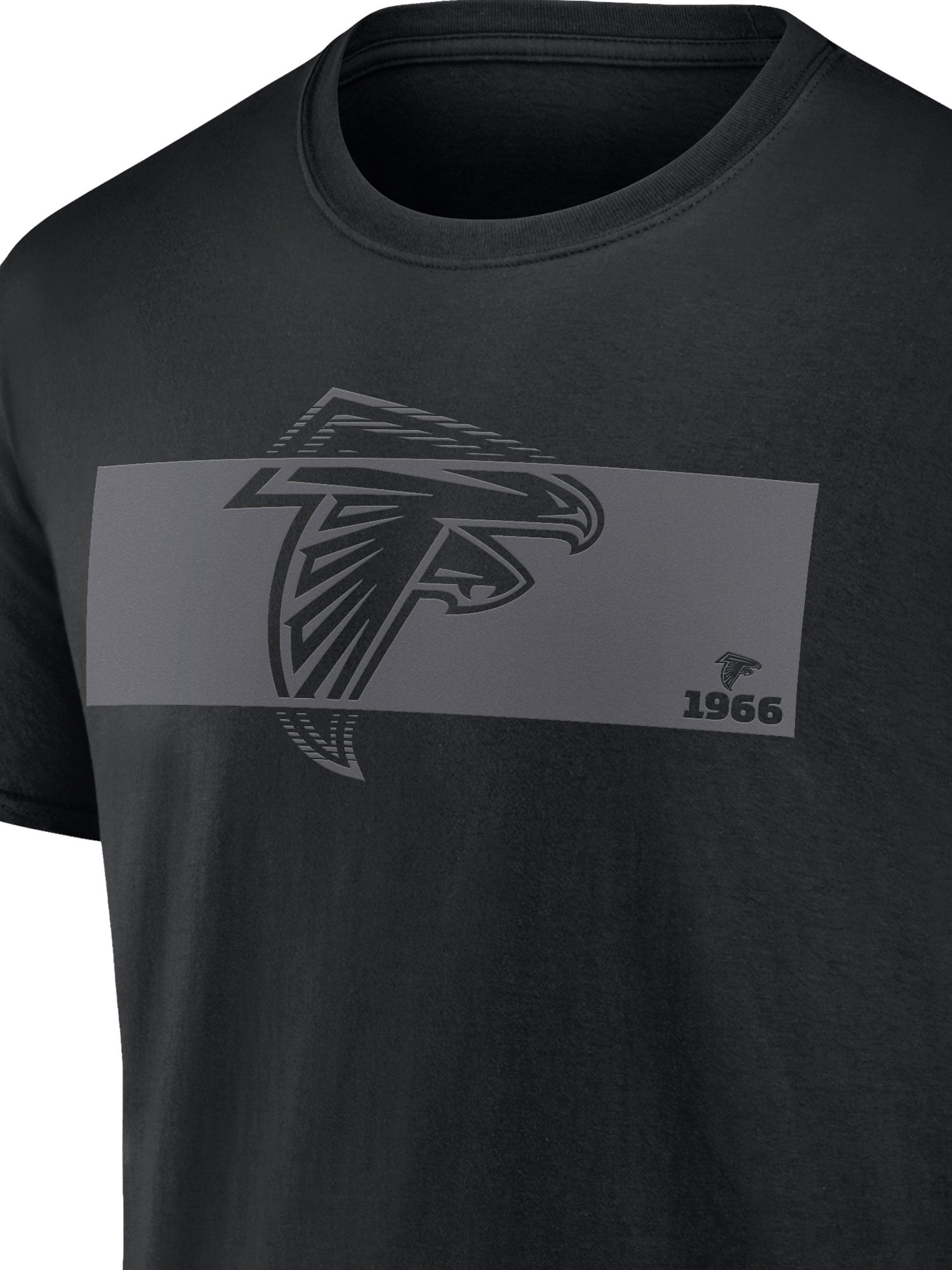 NFL Atlanta Falcons Men's Cotton Black Short Sleeve T-Shirt