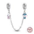 thumbnail image 1 of Charms Venta Caliente 925 Plata Esterlina Estrellas Y Luna Niños Y Niñas Cadenas De Seguridad Espaciador De Gel De Sílice Perlas Compatible Con Pandora Pulseras Originales DIY Joyería, 1 of 4