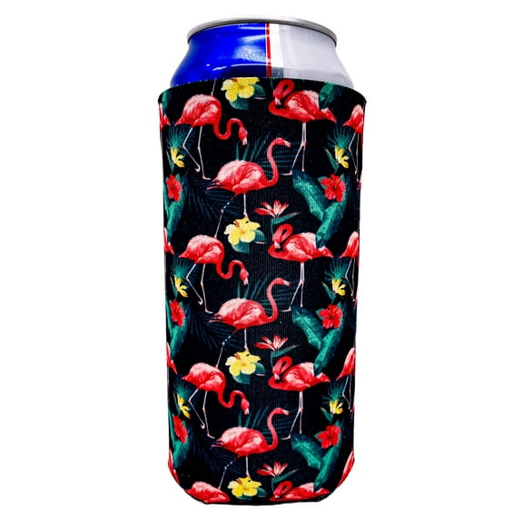 Flamingo Pattern 24 oz. Can Coolie