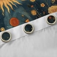 thumbnail image 4 of Manfei Boys Girls Moon Sun Curtains Pack of 2 (42x84 Each),Bohemian Chic Flower Curtains Blackout,Starry Sky Bedroom Curtains,Microfiber Bedroom Decor, 4 of 6