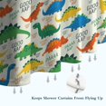 thumbnail image 6 of LightColor Cartoon Dinosaurs Pattern Shower Curtain 72"x72" ,Bathroom Decorative Shower Curtains Set with 12 Hooks,Modern Waterproof Washable Shower Curtain, 6 of 6