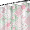 thumbnail image 3 of Pioneer Flower Floral Print Pattern Shower Curtain 72"x72", Bathroom Decorative Shower Curtain Set with 12 Hooks, Waterproof Washable, 3 of 6