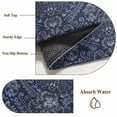 thumbnail image 6 of Round Rugs 4Ft, Navy Blue Round Area Rug Washable Indoor Throw Carpet, Boho Vintage Ethnic Tribe Abstract Art Soft Non Slip Circle Rug for Kitchen Nursery Room Home Decor Aesthetic, 6 of 8