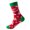 Red I, variant on Elainilye Fashion Women's Christmas Socks Winter Holiday Xmas Soft Socks Cotton Knit Xmas Mid Length Socks Christmas Gifts,Red
