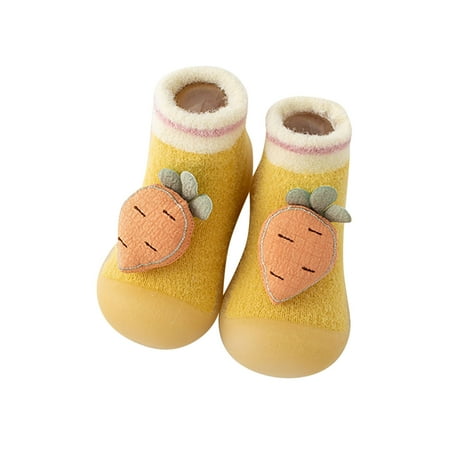 

TAIAOJING Boys Girls Animal Cartoon Socks Shoes Toddler WarmThe Floor Socks Non Slip Prewalker Shoes For 2-2.5 Years