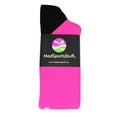 thumbnail image 2 of Breast Cancer Awareness Socks with Stripes (Neon Pink/Pale Pink, Large), 2 of 2