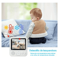thumbnail image 4 of Monitor De Bebe Con Camara De Vision Nocturna Belug, BlancoNegro, 4 of 5