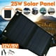 thumbnail image 1 of Cargador de batería portátil plegable para coche, panel solar de 25 W con enchufe USB de 12 V y 5 V., 1 of 4