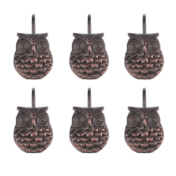 FELTECHELECTR 12 ganchos para cortina de baño, duraderos y creativos para el hogar.