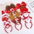 thumbnail image 2 of Diadema navideña de Papá Noel, alce, árbol de Navidad, estrella, tocados, decoraciones para el hogar, niñas, mujeres, regalos de Feliz Navidad y Año Nuevo 2025, 2 of 5