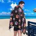 thumbnail image 4 of Coolnut 30"x60" Beach Towel with Travel Bag, Paw Print Pattern Oversized Sand Free Camping Towel Quick Dry Pool Bath Sport Towels, 4 of 6