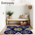 thumbnail image 3 of ODIKA 2'x3' Machine Washable Non-Slip Area Rug, Badge Household Entryway Supporter Memorabilia Decoration High Traffic Rug, Blue, 669489, 3 of 5