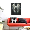 thumbnail image 4 of KLL Floral Angelic White Wings Print Canvas Wall Art, Canvas Painting Prints Canvas Art Wall Decor Home Decoration for Living Room Bedroom Office, 4 of 6