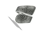 thumbnail image 4 of Beautiful Bali Style Spoon Ring High Polished Stainless Steel Band Gray Jewelry Female Male Size 9, 4 of 4