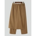 thumbnail image 4 of INCERUN Men Loose Straight Pants Harajuku Style Vintage Cropped Trousers, 4 of 10