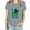 Gray, variant on Kayannuo Short Sleeve Womens Tops Graphic Tees Women St. Patrick's Day Women's Fashion Crewneck Printed Short Sleeve T-shirt Casual Loose Shirt Tops