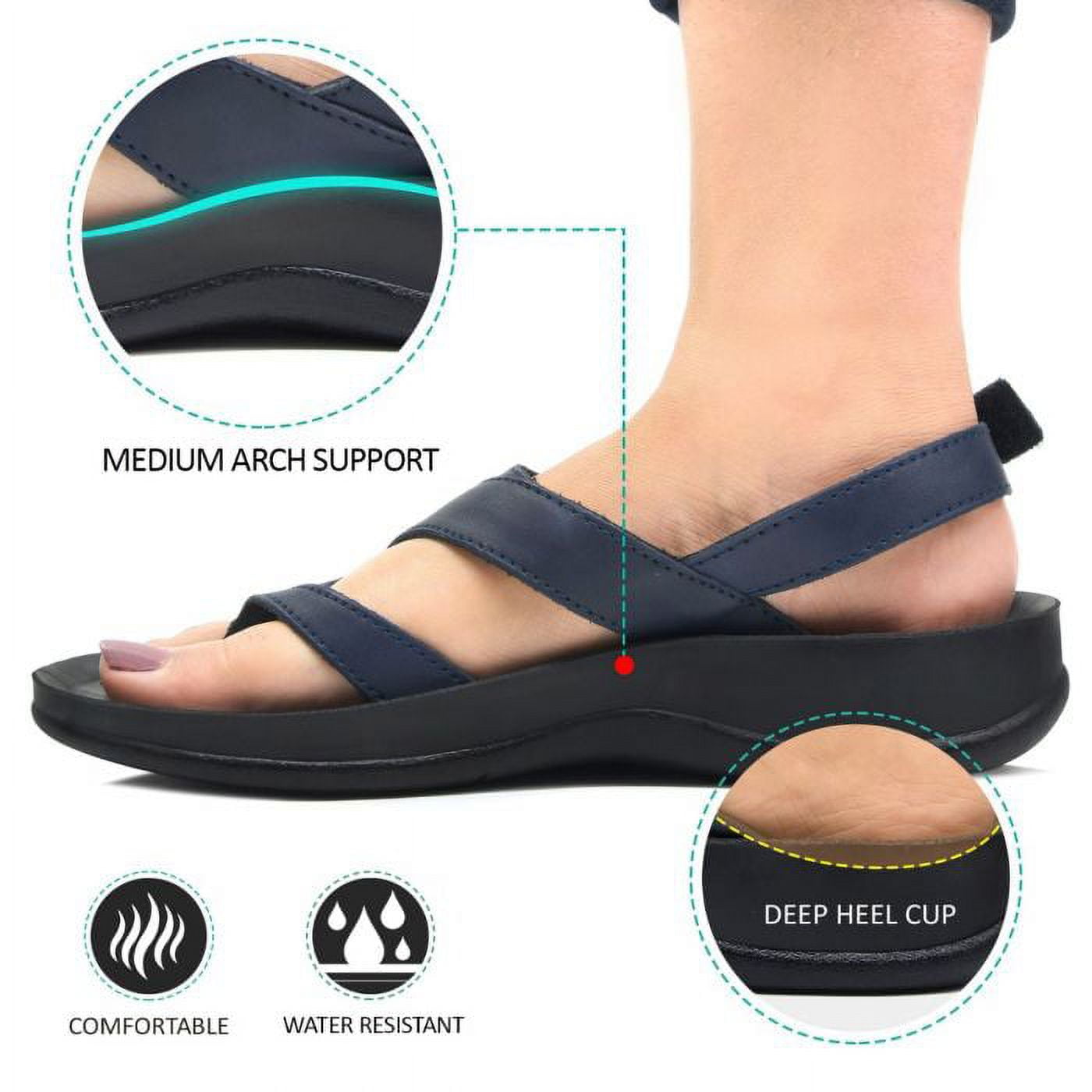 Aerothotic S5904Navy9 Deke - Aerosoft Women Sandals,