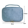 thumbnail image 2 of Bolsa de maquillaje, linda bolsa de cosméticos de peluche, organizador de viaje para accesorios, 2 of 5