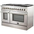 thumbnail image 2 of Forno Galiano 48-Inch Freestanding Dual Fuel Range, 8 Burners, Double Convection Ovens, 2 of 4