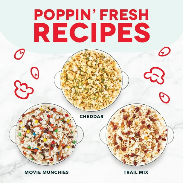 Dash 4.5 Qt. Stirring Electric Popcorn Popper with Lid for