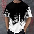 thumbnail image 2 of Men's Summer 3D Fashion Printed Short Sleeve T Shirt Clothes, 2 of 4