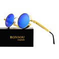 thumbnail image 2 of Gafas de Sol Polarizadas RONSOU Estilo Steampunk Vintage UV400, 2 of 6