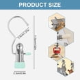 thumbnail image 3 of 50PCS Space-Saving Clothespin Hat Pants Storage Hanging Travel Hook, Clothespins Towel Clips Boot Hangers for Closet,Stainless Steel Hanger Clips, Multipurpose Heavy Duty Hanging Hook Clips, 3 of 9