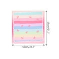 thumbnail image 3 of INSPIRE CHIC Women's Rainbows Bowknot Printed Scarves, 21.7x21.7" Small Square Blended Cotton Gauze Headscarf 21.7x21.7" Rainbow-1, 3 of 6