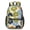 Geometric Flower and-3, variant on Geometric Flower and Daisy Gray 17" School Backpacks for Teens,Waterproof Oxford Fabric,S-Shape Padded Straps for School,Travel,Hiking,Camping